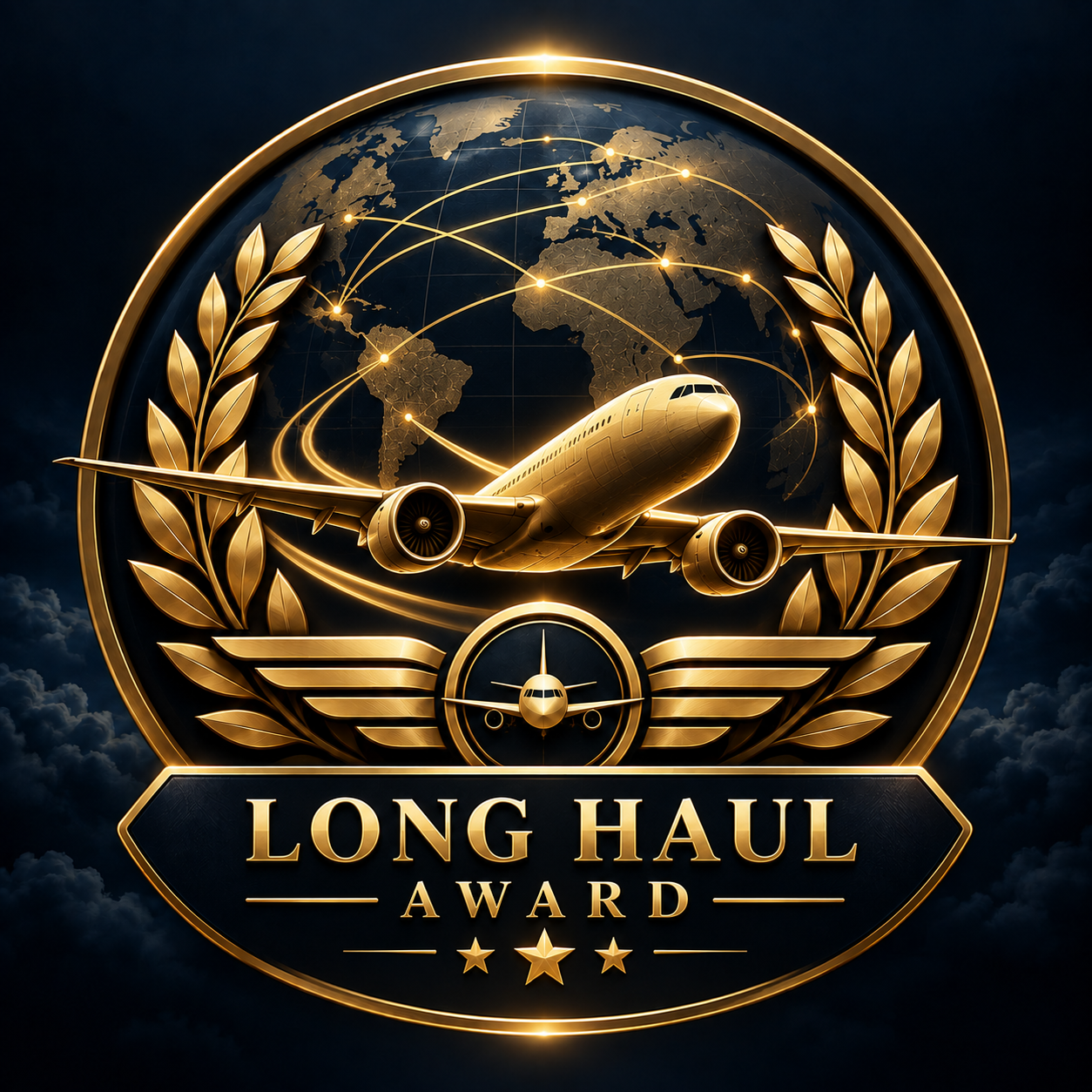For flying the most long haul hours over a minimum of 4000 nm