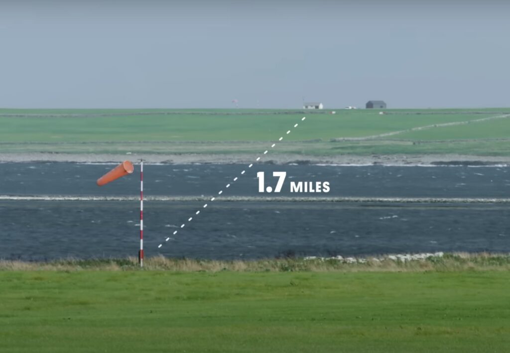 For completing the shortest hop between 2 airports